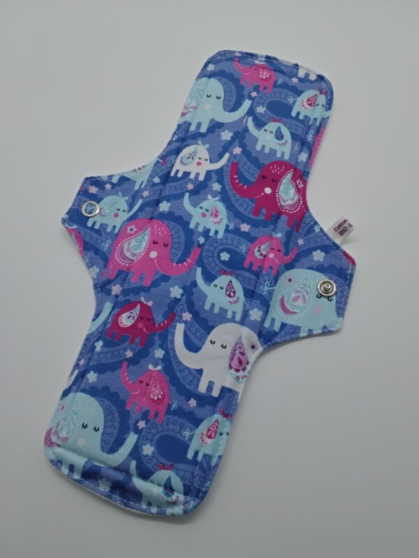 Stoffbinde "Elefant Blau Bio Jersey" (ca. 28cm mit PUL)