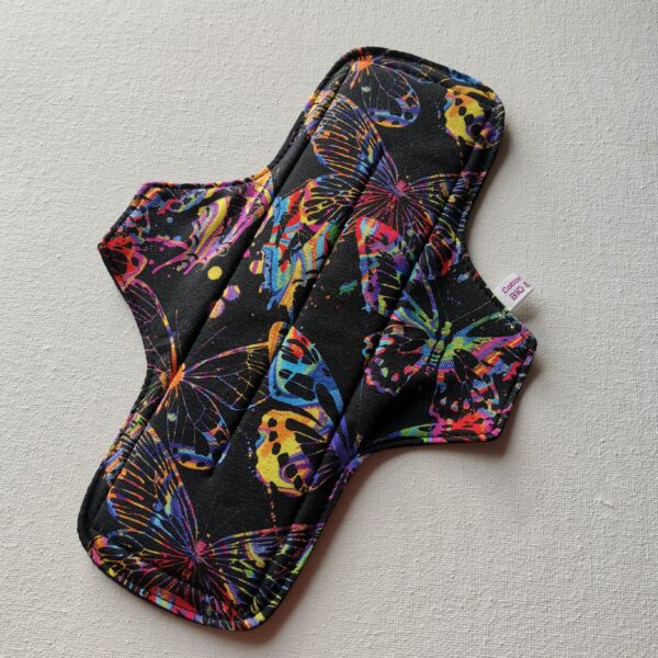 Stoffbinde "Black Butterfly Jersey BIO" (ca.24cm und PUL)