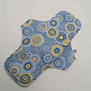 Stoffbinde "Mosaik Blau" (ca. 24cm mit PUL)