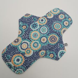 Stoffbinde "Mosaik Türkis" (ca. 24cm mit PUL)