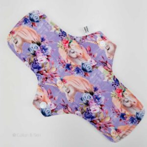 Stoffbinde "Unicorn Flieder Jersey" (ca. 28cm mit PUL)