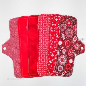 Stoffbinde "6er Set Red" (ca. 28cm mit PUL)