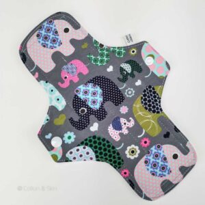 Stoffbinde "Elefant Grau Jersey" (ca. 24cm mit PUL)