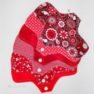 Stoffbinde "6er Set Red" (ca. 24cm mit PUL)