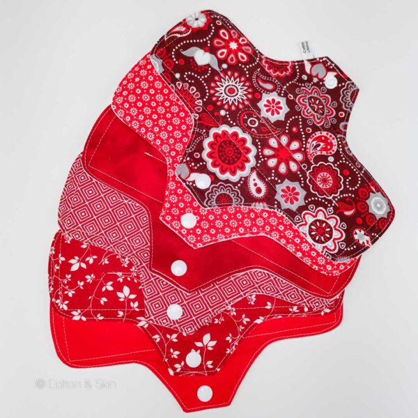 Stoffbinde "6er Set Red" (ca. 24cm mit PUL)