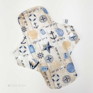 Stoffbinde "Maritime" (ca. 20cm mit PUL)