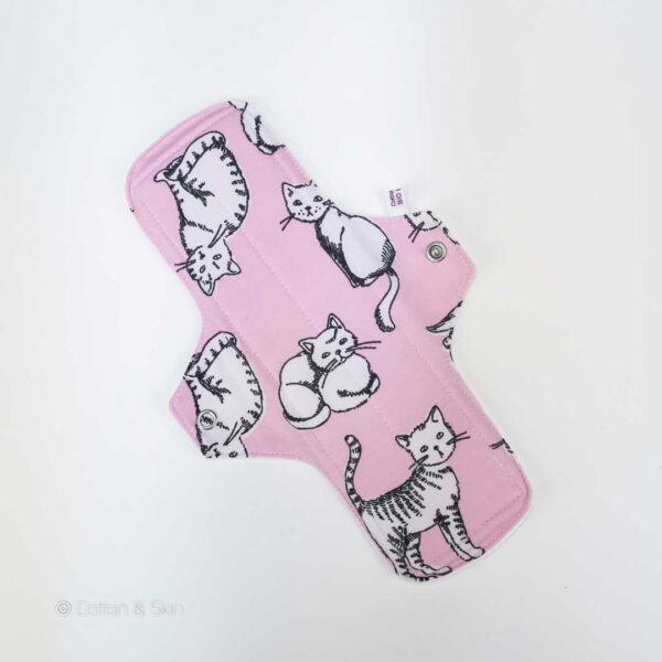 Stoffbinde "Katzen Rosa Bio Jersey" (ca. 28cm mit PUL)