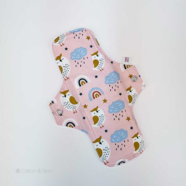 Stoffbinde "Eule Rosa BIO" (ca.24cm und PUL)