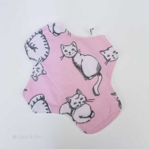 Slipeinlage "Rosa Katzen Jersey BIO" (ca.18cm)