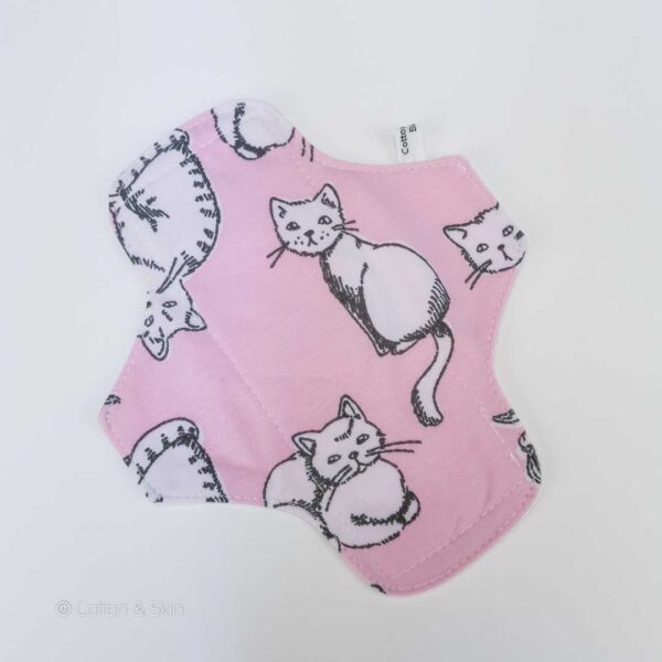 Slipeinlage "Rosa Katzen Jersey BIO" (ca.18cm)