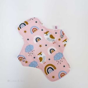 Slipeinlage "Eule Rosa BIO" (ca.20cm und PUL)