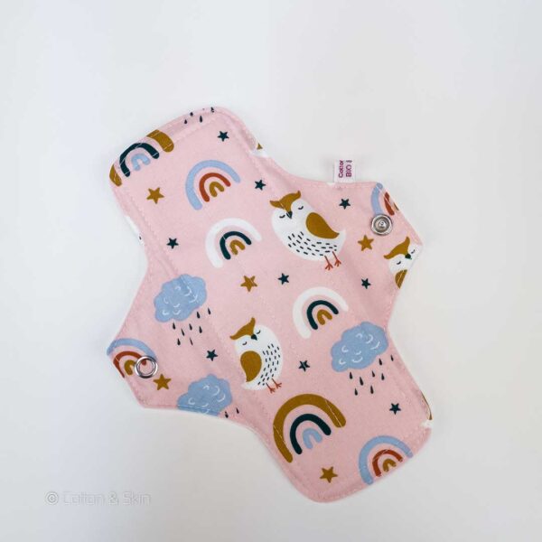 Slipeinlage "Eule Rosa BIO" (ca.20cm und PUL)