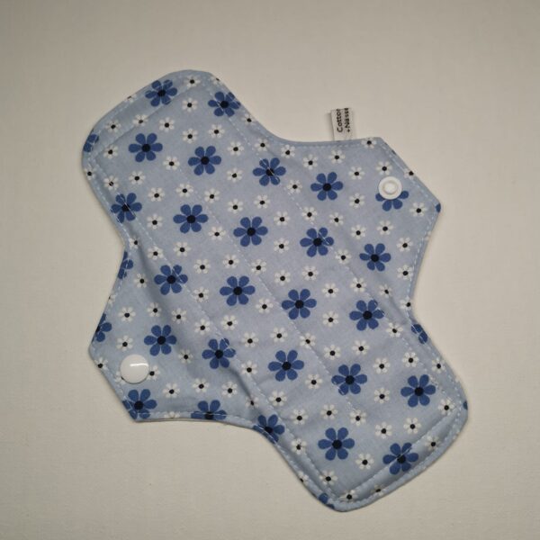 Stoffbinde "Blaue Blümchen" (ca. 20cm mit PUL)