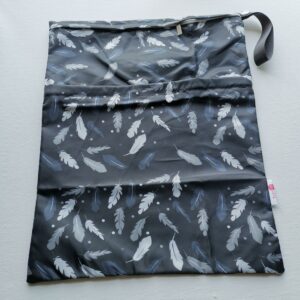 Wet Bag "Federn" Big mit 2 Fächer
