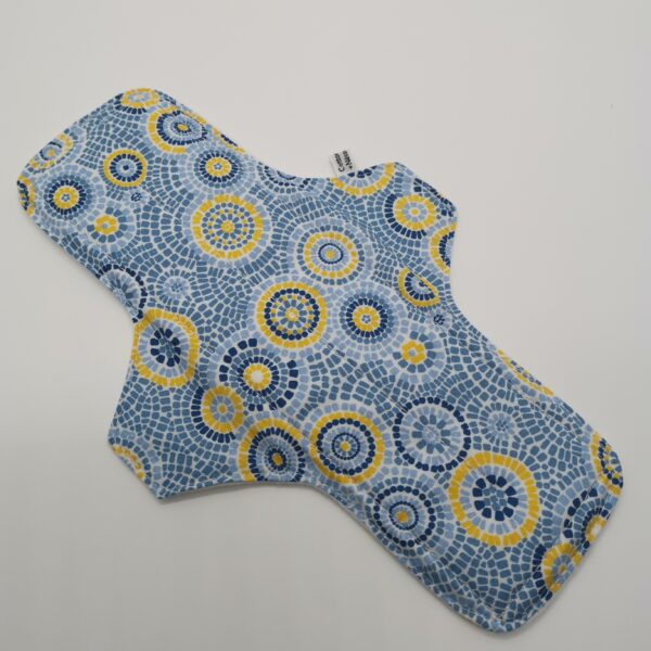 Stoffbinde "Mosaik Blau" (ca. 28cm mit PUL)