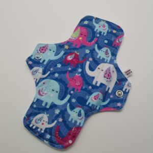 Stoffbinde "Elefant Blau Jersey BIO" (ca.20cm und PUL)