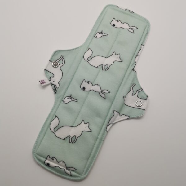 Stoffbinde "Tiere auf Minze Bio Jersey" (ca. 28cm mit PUL)
