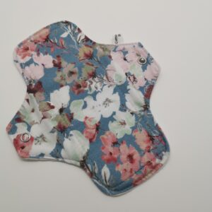 Slipeinlage "Blumen Hellblau Jersey BIO" (ca.18cm)