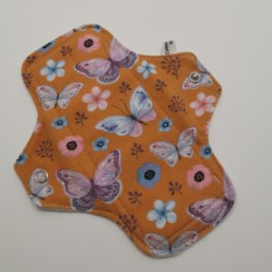 Slipeinlage "Schmetterling Orange Jersey BIO" (ca.18cm)