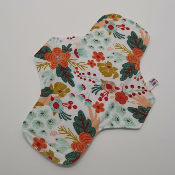 Stoffbinde "Blumen Weiß Jersey BIO" (ca.20cm und PUL)