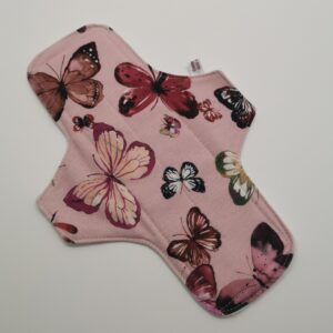 Stoffbinde "Schmetterlinge Rosé Jersey BIO" (ca.24cm und PUL)