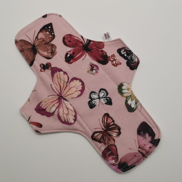 Stoffbinde "Schmetterlinge Rosé Jersey BIO" (ca.24cm und PUL)