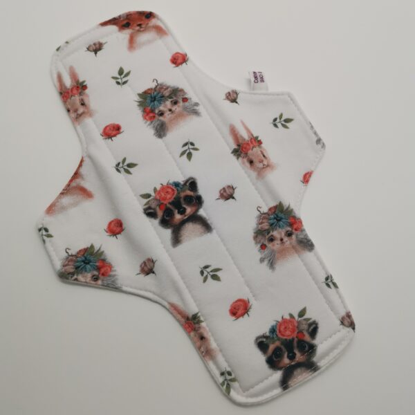 Stoffbinde "Tiere Weiss Jersey BIO" (ca.24cm und PUL)