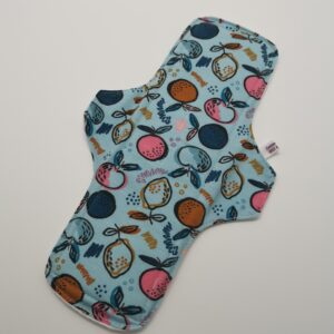 Stoffbinde "Früchte Blau Bio Jersey" (ca. 28cm mit PUL)