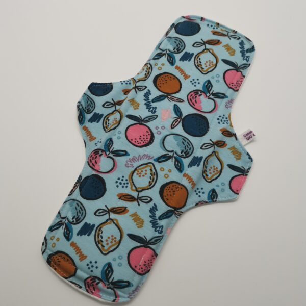 Stoffbinde "Früchte Blau Bio Jersey" (ca. 28cm mit PUL)
