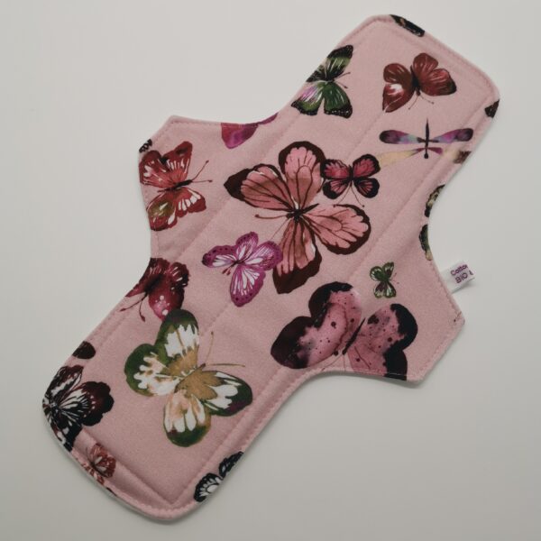 Stoffbinde "Schmetterling Rosé Bio Jersey" (ca. 28cm mit PUL)