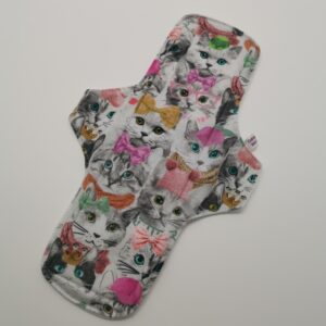 Stoffbinde "Katzen Bio Jersey" (ca. 28cm mit PUL)
